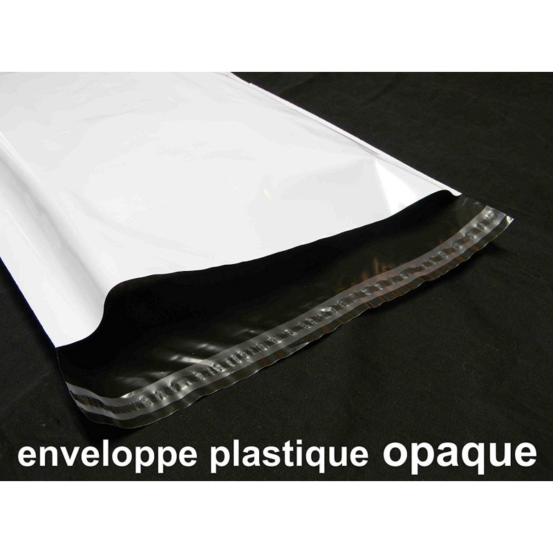 Enveloppe plastique d'expédition opaque et inviolable - Facilembal