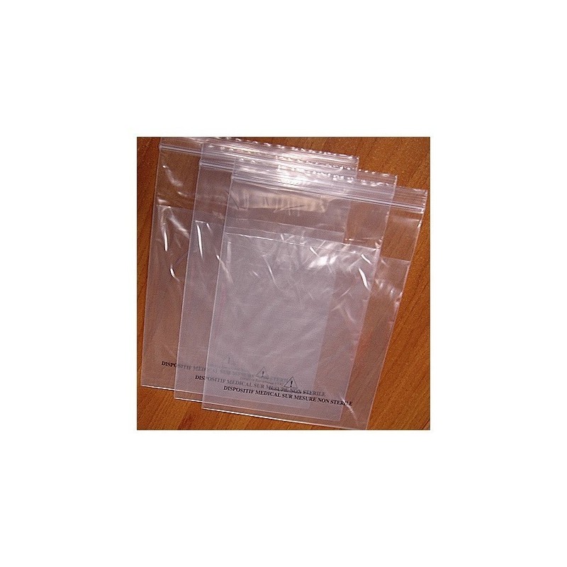 Sachet zip kangourou 180 mm x 270 mm Translucide