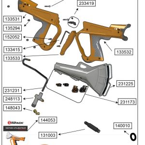 Piéces détachées pistolet RIPACK 2500
